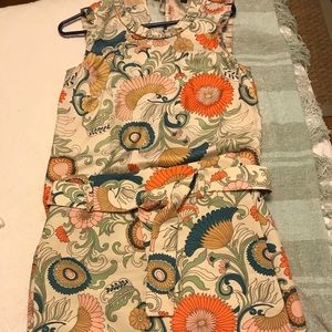 J. Crew matching blouse and a-line skirt, size 2